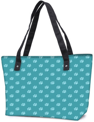 

Snoogg Pack Of 2 Abstract Dog Foot Prints Combo Tote Shopping Grocery Bag With Coin Pencil Purse Shoulder Bag(Multicolor, 5 L)