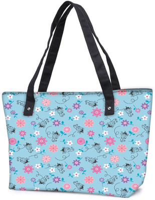 

Snoogg Pack Of 2 Girly Bee Pattern Combo Tote Shopping Grocery Bag With Coin Pencil Purse Shoulder Bag(Multicolor, 5 L)