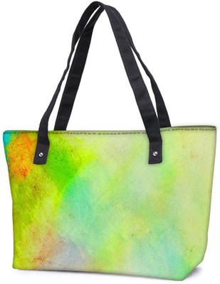 

Snoogg Pack Of 2 Light Strokes Combo Tote Shopping Grocery Bag With Coin Pencil Purse Shoulder Bag(Multicolor, 5 L)