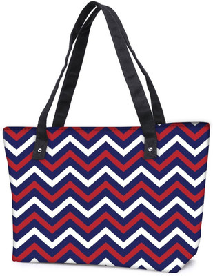 

Snoogg Pack Of 2 Blue Red Pattern 2541 Combo Tote Shopping Grocery Bag With Coin Pencil Purse Shoulder Bag(Multicolor, 5 L)
