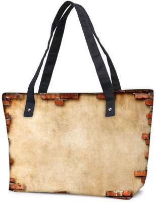 

Snoogg Pack Of 2 Broken Wall Design Combo Tote Shopping Grocery Bag With Coin Pencil Purse Shoulder Bag(Multicolor, 15 L)