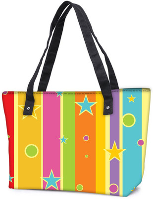 

Snoogg Pack Of 2 Abstract Christmas Strings Combo Tote Shopping Grocery Bag With Coin Pencil Purse Shoulder Bag(Multicolor, 5 L)