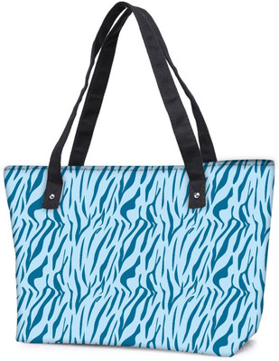 

Snoogg Pack Of 2 Abstract White Pattern Blue Combo Tote Shopping Grocery Bag With Coin Pencil Purse Shoulder Bag(Multicolor, 5 L)