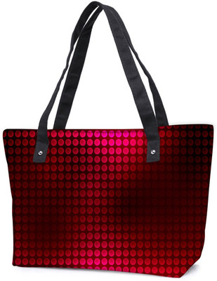 

Snoogg Pack Of 2 Red Spots Combo Tote Shopping Grocery Bag With Coin Pencil Purse Shoulder Bag(Multicolor, 15 L)