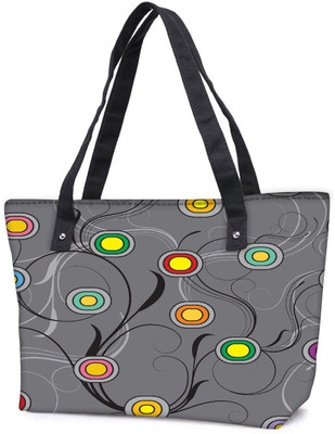 

Snoogg Pack Of 2 Colorful Spots Grey Patern Combo Tote Shopping Grocery Bag With Coin Pencil Purse Shoulder Bag(Multicolor, 15 L)