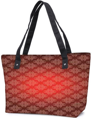

Snoogg Pack Of 2 Abstract Red Pattern Combo Tote Shopping Grocery Bag With Coin Pencil Purse Shoulder Bag(Multicolor, 5 L)