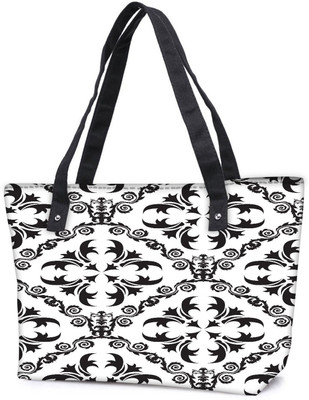 

Snoogg Pack Of 2 Grey Pattern Combo Tote Shopping Grocery Bag With Coin Pencil Purse Shoulder Bag(Multicolor, 5 L)