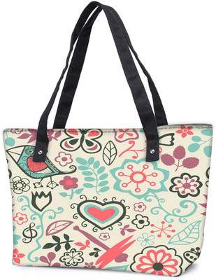 

Snoogg Pack Of 2 White Birds And Nature Combo Tote Shopping Grocery Bag With Coin Pencil Purse Shoulder Bag(Multicolor, 5 L)