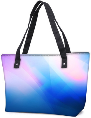 

Snoogg Pack Of 2 Lite Blue Pattern Design Combo Tote Shopping Grocery Bag With Coin Pencil Purse Shoulder Bag(Multicolor, 15 L)