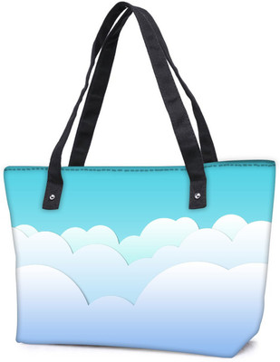 

Snoogg Pack Of 2 Multiple Clouds Combo Tote Shopping Grocery Bag With Coin Pencil Purse Shoulder Bag(Multicolor, 5 L)