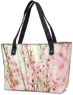 

Snoogg Pack Of 2 White Flowers Combo Tote Shopping Grocery Bag With Coin Pencil Purse Shoulder Bag(Multicolor, 5 L)