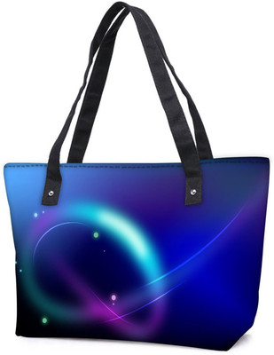 

Snoogg Pack Of 2 Neon Pattern Design Combo Tote Shopping Grocery Bag With Coin Pencil Purse Shoulder Bag(Multicolor, 5 L)