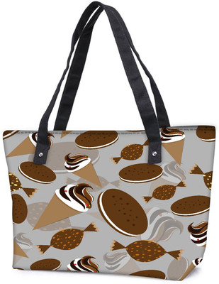 

Snoogg Pack Of 2 Pattern White In Blue Combo Tote Shopping Grocery Bag With Coin Pencil Purse Shoulder Bag(Multicolor, 5 L)