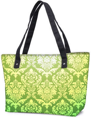 

Snoogg Pack Of 2 Green Pattern Combo Tote Shopping Grocery Bag With Coin Pencil Purse Shoulder Bag(Multicolor, 5 L)