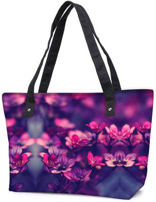 

Snoogg Pack Of 2 Serene Flowers Combo Tote Shopping Grocery Bag With Coin Pencil Purse Shoulder Bag(Multicolor, 5 L)