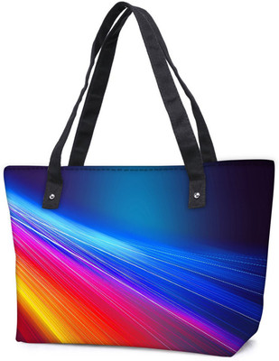

Snoogg Pack Of 2 Multicolor Pathway Combo Tote Shopping Grocery Bag With Coin Pencil Purse Shoulder Bag(Multicolor, 5 L)