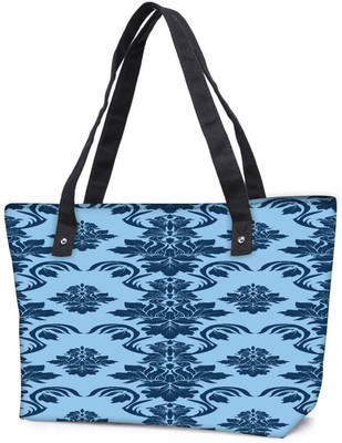 

Snoogg Pack Of 2 Blue Abstract Pattern Combo Tote Shopping Grocery Bag With Coin Pencil Purse Shoulder Bag(Multicolor, 15 L)