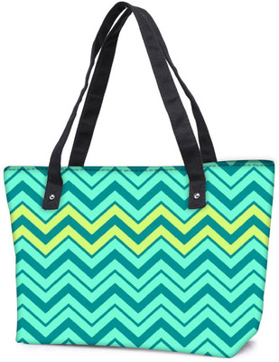 

Snoogg Pack Of 2 Aqua Shades 2576 Combo Tote Shopping Grocery Bag With Coin Pencil Purse Shoulder Bag(Multicolor, 5 L)