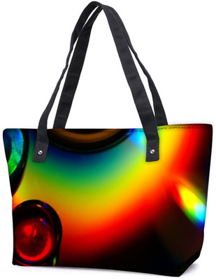 

Snoogg Pack Of 2 Abstract Colourful Water Drops Combo Tote Shopping Grocery Bag With Coin Pencil Purse Shoulder Bag(Multicolor, 15 L)