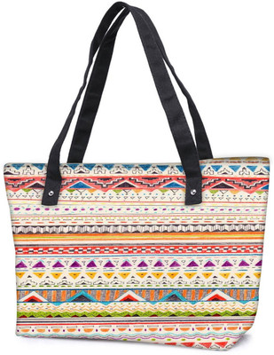 

Snoogg Pack Of 2 Sketch Aztec Combo Tote Shopping Grocery Bag With Coin Pencil Purse Shoulder Bag(Multicolor, 15 L)