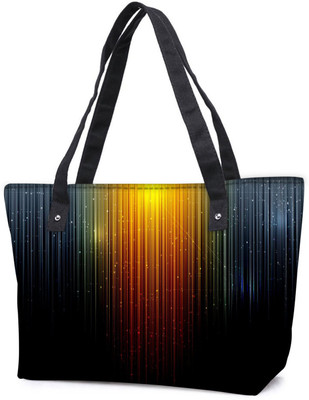 

Snoogg Pack Of 2 Sparkling Lights Combo Tote Shopping Grocery Bag With Coin Pencil Purse Shoulder Bag(Multicolor, 15 L)