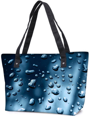 

Snoogg Pack Of 2 Small Water Drops Combo Tote Shopping Grocery Bag With Coin Pencil Purse Shoulder Bag(Multicolor, 15 L)