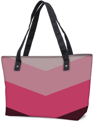 

Snoogg Pack Of 2 Large Chevron Combo Tote Shopping Grocery Bag With Coin Pencil Purse Shoulder Bag(Multicolor, 5 L)