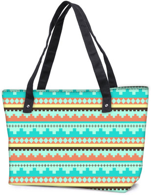

Snoogg Pack Of 2 Aztec Pattern Temple Combo Tote Shopping Grocery Bag With Coin Pencil Purse Shoulder Bag(Multicolor, 15 L)