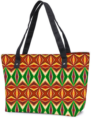 

Snoogg Pack Of 2 Colorful Cross Combo Tote Shopping Grocery Bag With Coin Pencil Purse Shoulder Bag(Multicolor, 15 L)