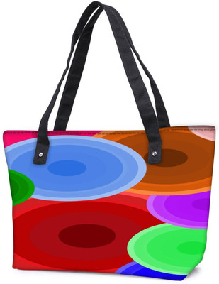 

Snoogg Pack Of 2 Digi Bubbles 2387 Combo Tote Shopping Grocery Bag With Coin Pencil Purse Shoulder Bag(Multicolor, 15 L)