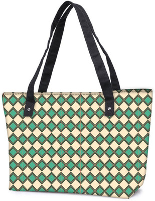 

Snoogg Pack Of 2 Simple Motif Combo Tote Shopping Grocery Bag With Coin Pencil Purse Shoulder Bag(Multicolor, 5 L)