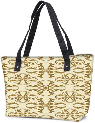 

Snoogg Pack Of 2 Yellow Abstract Pattern Combo Tote Shopping Grocery Bag With Coin Pencil Purse Shoulder Bag(Multicolor, 5 L)