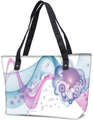 

Snoogg Pack Of 2 Design Vector Combo Tote Shopping Grocery Bag With Coin Pencil Purse Shoulder Bag(Multicolor, 5 L)