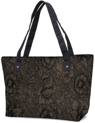 

Snoogg Pack Of 2 Vintage Flower Art Combo Tote Shopping Grocery Bag With Coin Pencil Purse Shoulder Bag(Multicolor, 15 L)
