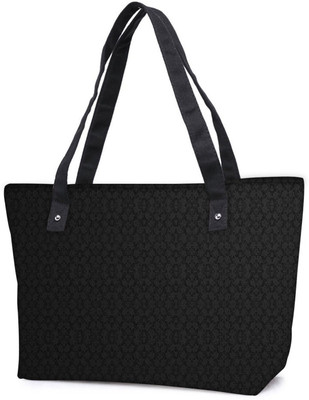 

Snoogg Pack Of 2 Black Wall Pattern Design Combo Tote Shopping Grocery Bag With Coin Pencil Purse Shoulder Bag(Multicolor, 5 L)
