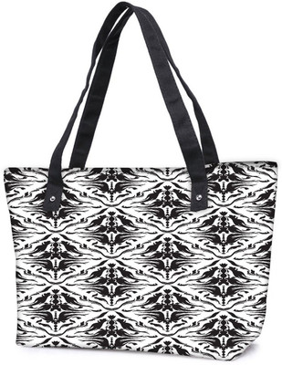 

Snoogg Pack Of 2 Dark Mixed Pattern Combo Tote Shopping Grocery Bag With Coin Pencil Purse Shoulder Bag(Multicolor, 5 L)