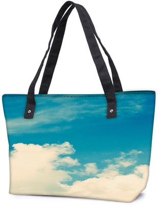 

Snoogg Pack Of 2 Cloudy Days Combo Tote Shopping Grocery Bag With Coin Pencil Purse Shoulder Bag(Multicolor, 5 L)