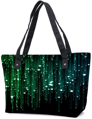 

Snoogg Pack Of 2 Laser Shower 2404 Combo Tote Shopping Grocery Bag With Coin Pencil Purse Shoulder Bag(Multicolor, 5 L)