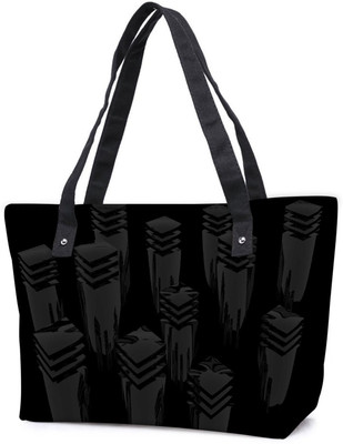 

Snoogg Pack Of 2 Cool Design Combo Tote Shopping Grocery Bag With Coin Pencil Purse Shoulder Bag(Multicolor, 15 L)