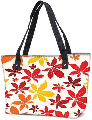 

Snoogg Pack Of 2 Colorful Leaves Combo Tote Shopping Grocery Bag With Coin Pencil Purse Shoulder Bag(Multicolor, 15 L)