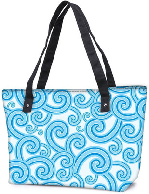 

Snoogg Pack Of 2 Abstract Blue Pattern 1 Combo Tote Shopping Grocery Bag With Coin Pencil Purse Shoulder Bag(Multicolor, 15 L)