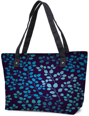 

Snoogg Pack Of 2 Seamless Pattern With Leaf Combo Tote Shopping Grocery Bag With Coin Pencil Purse Shoulder Bag(Multicolor, 5 L)