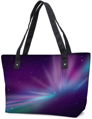 

Snoogg Pack Of 2 Aurora Polar Lights Combo Tote Shopping Grocery Bag With Coin Pencil Purse Shoulder Bag(Multicolor, 15 L)