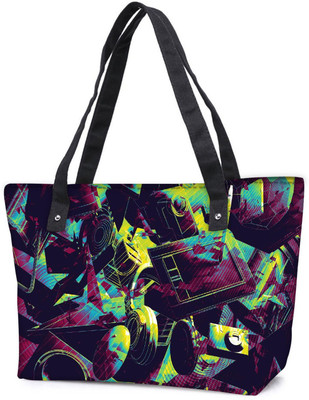 

Snoogg Pack Of 2 Camera Life Combo Tote Shopping Grocery Bag With Coin Pencil Purse Shoulder Bag(Multicolor, 15 L)
