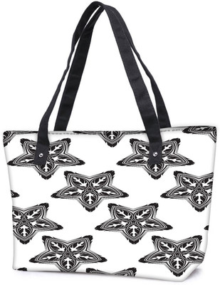 

Snoogg Pack Of 2 Dark Starfish Combo Tote Shopping Grocery Bag With Coin Pencil Purse Shoulder Bag(Multicolor, 5 L)