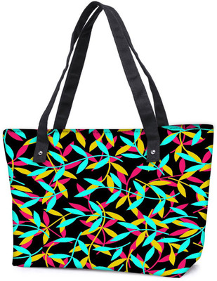 

Snoogg Pack Of 2 Seamless Leaf Patternleaf Background Autumn Seamless Pattern Combo Tote Shopping Grocery Bag With Coin Pencil Purse Shoulder Bag(Multicolor, 15 L)