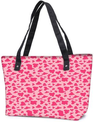

Snoogg Pack Of 2 Dark Pink Lite Pattern Combo Tote Shopping Grocery Bag With Coin Pencil Purse Shoulder Bag(Multicolor, 15 L)