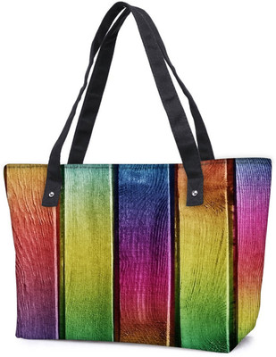 

Snoogg Pack Of 2 Colourful Woods Combo Tote Shopping Grocery Bag With Coin Pencil Purse Shoulder Bag(Multicolor, 5 L)