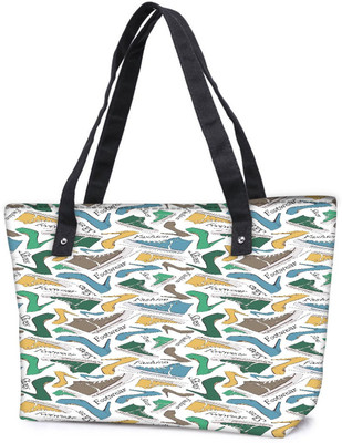 

Snoogg Pack Of 2 Footwear Combo Tote Shopping Grocery Bag With Coin Pencil Purse Shoulder Bag(Multicolor, 15 L)