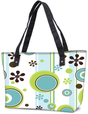 

Snoogg Pack Of 2 Green Ball Blue Combo Tote Shopping Grocery Bag With Coin Pencil Purse Shoulder Bag(Multicolor, 5 L)